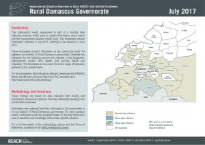 REACH_SYR_Factsheet_HSOS Sub-District Factsheets Rural Damascus_July2017