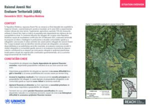 Anenii Noi Area-Based Assessment - Situation Overview (Romanian)