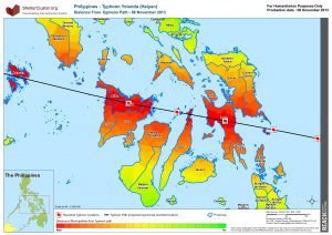 PHL - Distance From Typhoon Haiyan Path - 08 November 2013