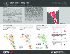 SSD_Factsheet_Overview of hard-to-reach areas in Unity State_April 2016