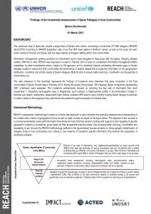 Information Sheet Syrians in Host Communities Ajloun Household Analysis