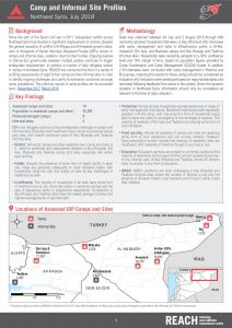 REACH_SYR_Factsheet_Camp Profiles Round 3_Overview_August 2018