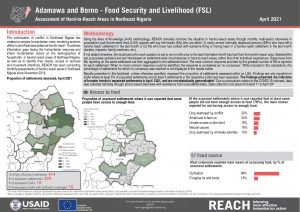 Hard-to-Reach Assessment in Northeast Nigeria: Food Security and Livelihoods factsheet - April 2021