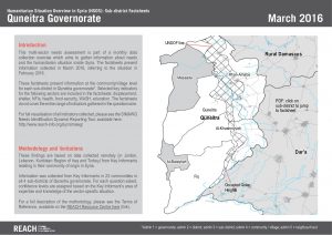 Sub-districts factsheets_Quneitra governorate_March 2016