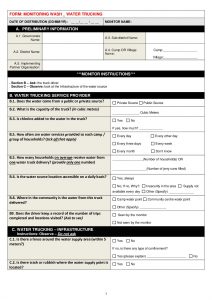 IMPACT - UNICEF Third-Party Monitoring - Water Trucking DM Form