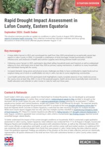REACH South Sudan - Situation Overview in Lafon County - August 2026