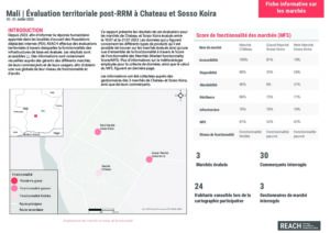 REACH Mali - Fiche informative sur les marchés de Château & Sosso Koira (Gao)