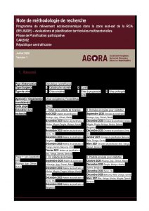 CAR AGORA RELSUDE- Note Methodologique Planification (External)