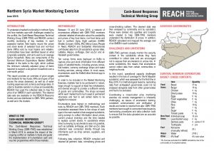 Northern Syria Market Monitoring Exercise June 2016