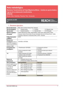 IMPACT REACH - CRS - CARITAS (Fronteras en Movimiento) Términos de referencia Diagnóstico y oportunidades de la colaboración transfronteriza