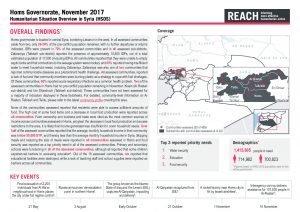 SYR_Factsheet_HSOS Governorate Factsheet Homs_November 2017