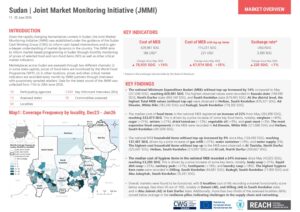 REACH Sudan, JMMI, factsheet, 1-20 June 2026