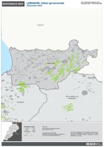 REACH Lebanon Reference Map Akkar Governorate December 2023