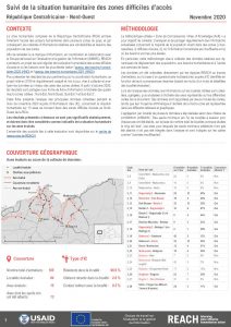 Evaluation multisectorielle dans les zones difficiles d’accès, Nord-Ouest de la République Centrafricaine – Novembre 2020