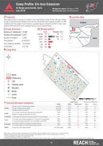 REACH_SYR_Factsheet_Camp Profiles Round 3_Ein Issa Extension_August 2018