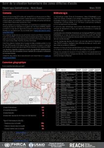 Evaluation multisectorielle dans les zones difficiles d’accès, Nord-Ouest de la République Centrafricaine – Mars 2020