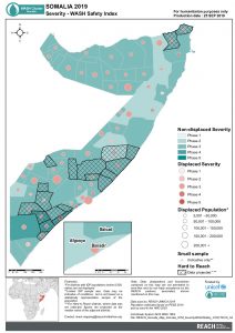 REACH Somalia Map Somalia STM SeverityWASHSafety 25SEP2019 A4
