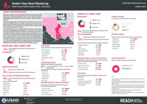 SSD_Factsheet_Yambio Town Road Monitoring_February 2018
