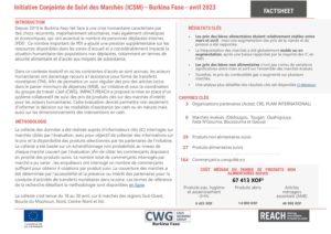 Fiche d'information de l'ICSM, Avril 2023