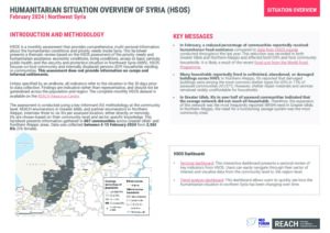 Humanitarian Situation Overview in Northwest Syria – February 2024