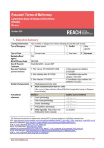 IMPACT Ukraine, Longitudinal Study of Refugees from Ukraine, Terms of Reference, October 2026