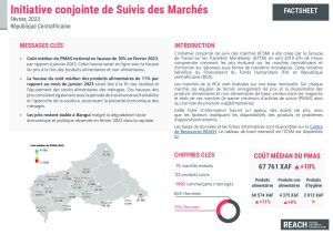 REACH République centrafricaine Fiche informative, Suivi des marchés Février 2023