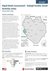 IMPACT Sudan - Factsheet Rapid Needs Assessment Kadugli locality, South Kordofan state - Feb 2026