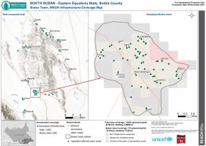 REACH SSD WASH Infra Ikotos Town Coverage Map November2021