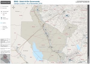Iraq Reference Map Salah Al Din Camp Location A1 – November 2019