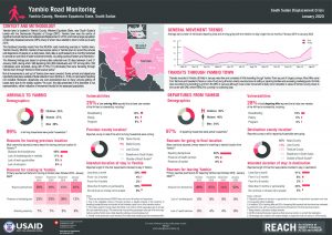 Port and Road Monitoring Factsheet, Yambio - January 2020