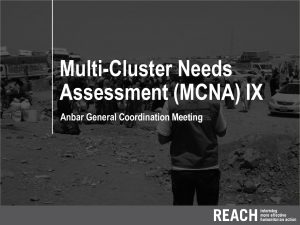 REACH_IRQ_MCNA IX_Anbar Findings_Presentation_Sept21