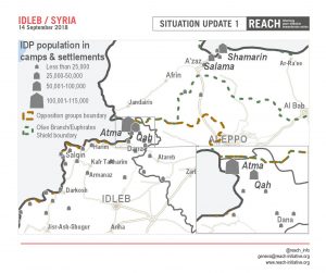 SYR_Map_IDP Population in camps and informal Settlements in Idleb_September 2018