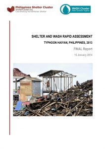 Shelter and WASH rapid assessment final report - Haiyan - January2014