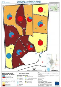 SSD - Bor PoC - Jonglei Morbidity (Watery Diarrhea) by Blocks as of March 25th