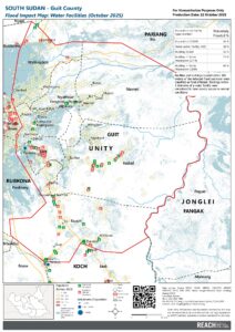 South Sudan - Flood Impact Water Points Guit County (October 2025)