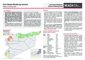 SYR_Situation Overview_Market Monitoring Exercise_February 2018