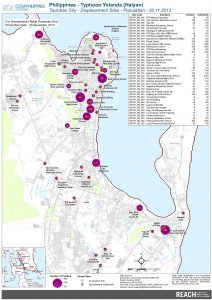 PHL - Tacloban City - Displacement Sites - Population - 30.11.2013