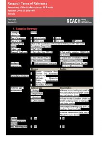 Assessment of Hard to Reach Areas Terms of References