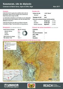 NER_HCR_Factsheet_Profil Site de Déplacés_Commune de Maine-Soroa_Kaoumaram_Mars 2017