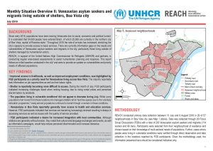 BRA_Situation Overview_Boa Vista City II_July 2018