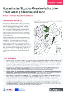 REACH Nigeria Situation Overview Hard-to-Reach Q4, Oct-Dec 2022