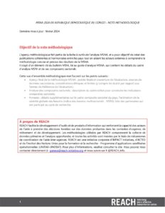 REACH RDC - Note méthodologique MSNA 2024