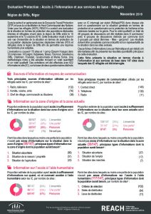 NER_Factsheet_Accès à l'information et aux services de base Réfugiés_ Novembre 2018