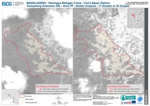 Bangladesh - Cox's Bazar - Kutupalong Extension Site - Zone PP Shelter Analysis Comparison - 11 to 26 October 2017