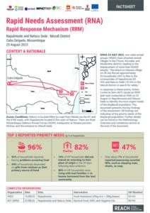 REACH Mozambique RRM Rapid Needs Assessment Factsheet – Napulimuite and Natuco Sede – Mecufi District (25/08/25)