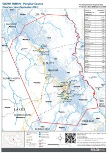 South Sudan - Flood Overview Panyijiar Map - September 2025