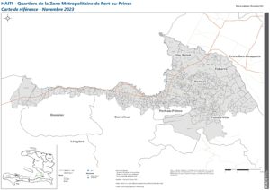 REACH Haïti Carte de référence des quartiers de la ZMPAP (Novembre 2023)