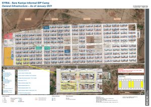 Serekaniye Camp Infrastructure Map A0, Northeast Syria – January 2021