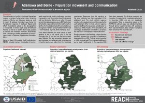 Hard to Reach, Population Movement and Communication, Factsheet Borno and Adamawa State, Nigeria, November 2020
