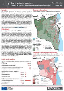 Suivi de la situation humanitaire au Sud Kivu, janvier 2021